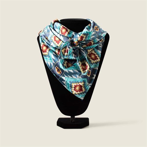 Ariat Womens Wildrag Southwest Scarf - Blue Image 1