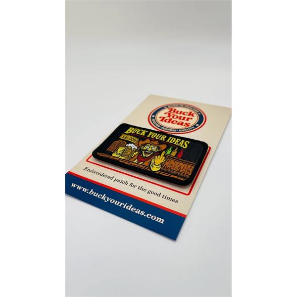 Buck Your Ideas Drunk Cowboy Velcro Patch Image 1