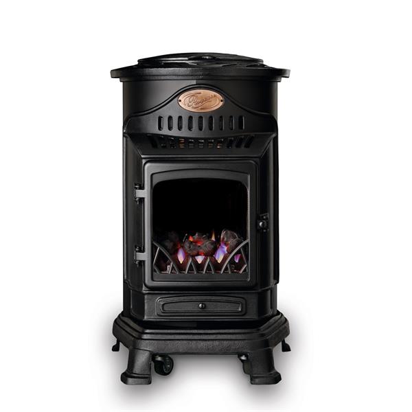 Calor Provence 3.4kw Matt Black Gas Heater SoCal