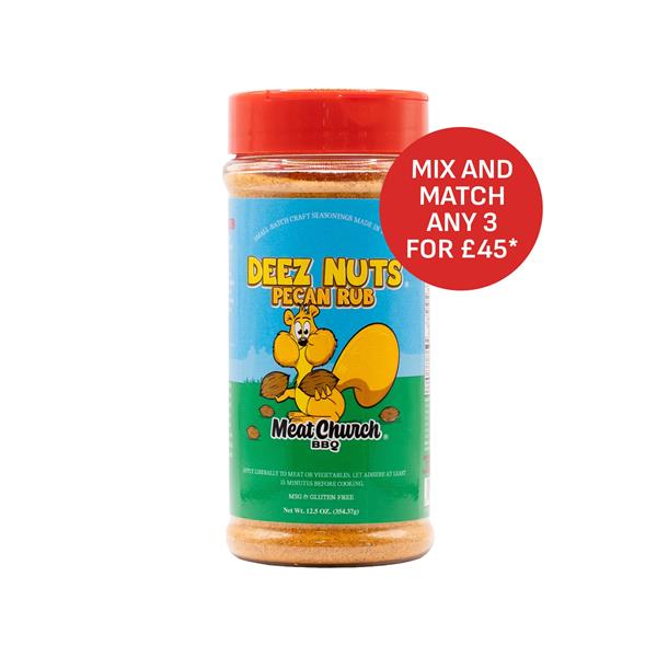 Meat Church 'Deez Nuts Honey Pecan 'BBQ Rub - 12oz (340g) Image 1