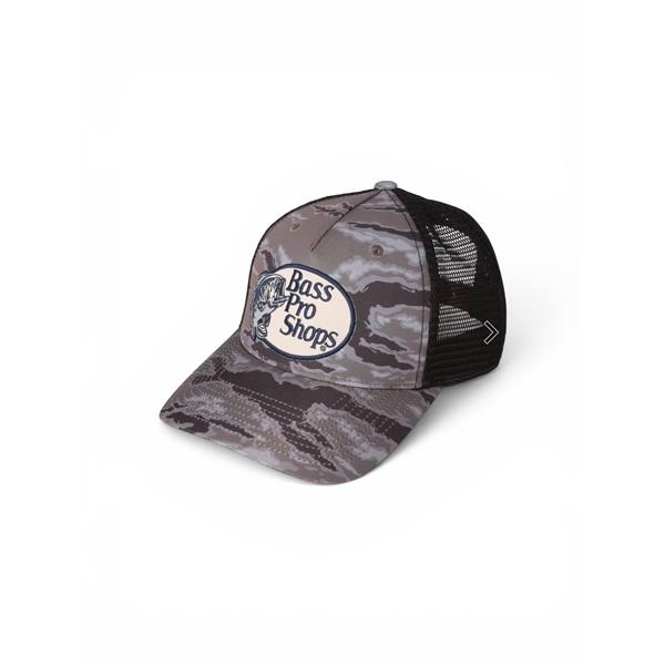 Bass Pro Performance Mesh-Back Cap - Black Camo Image 1