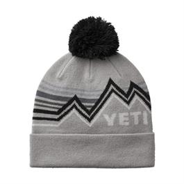 YETI Freestyle Knitted Pom Pom Beanie Hat - Grey / Black thumbnail