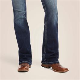 Ariat Womens Mid Rise Entwined Boot Cut Jeans - Marine  Thumbnail Image 6
