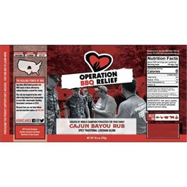 Operation BBQ Relief Cajun Bayou Rub - 295g (10.4oz) - CLEARANCE Thumbnail Image 1