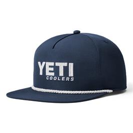YETI Flat Brim Rope Hat - Navy Thumbnail Image 1