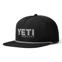 YETI Flat Brim Rope Hat - Black Thumbnail Image 1