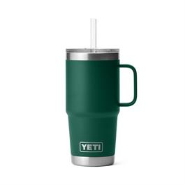 Yeti Rambler 25oz Straw Mug - Black Forest Green  thumbnail