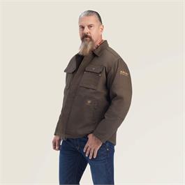 Ariat Mens Rebar DuraCanvas Sherpa-Lined Coat - Wren - LG thumbnail