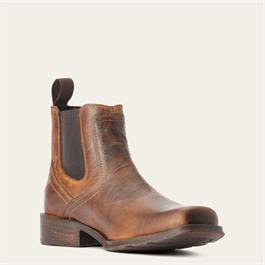 Ariat Mens Midtown Rambler Western Boots - Barn Brown Thumbnail Image 5