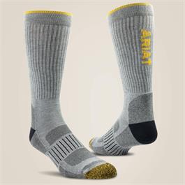 Ariat Mens High Performance Tek Work Socks - 2 Pair Pack thumbnail