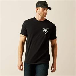Ariat Faded Bull T-Shirt - Black - LG thumbnail