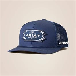 Ariat Mens Aztec Logo Patch Cap - Navy thumbnail 