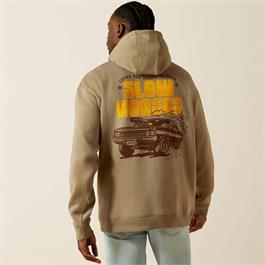 Ariat Sendero Slow Horses Hoodie - Brindle - LG thumbnail