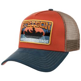 Stetson Canoe Trucker Cap - Blue / Red thumbnail