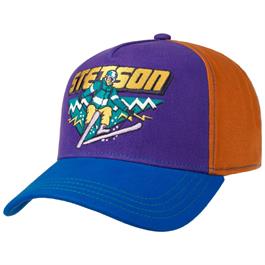 Stetson Ski Trucker Colour Block Cap - Blue / Orange thumbnail