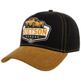Stetson Cord Peak Garage Cap - Black / Yellow thumbnail