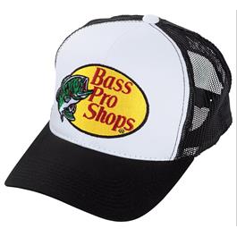 Bass Pro Trucker Hat Embroidered Logo Mesh-Back Cap - Black thumbnail