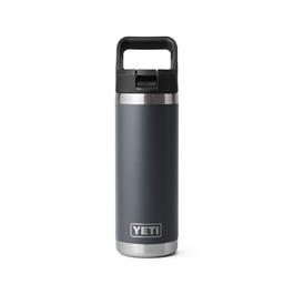 Yeti Rambler 18oz Bottle with Straw Cap - Charcoal thumbnail