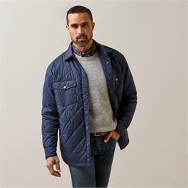 Ariat Mens Stinson Insulated Shirt Jacket - Navy - MED thumbnail