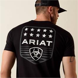 Ariat Stripe Patriotic Badge T-Shirts Thumbnail Image 1