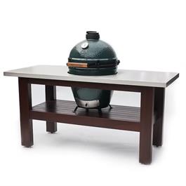 Big Green Egg Large - Stainless Steel Topped Premium Royal Mahogany Table thumbnail