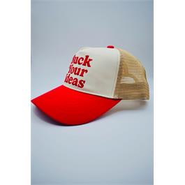 Buck Your Ideas Trucker Cap - Cream / Red thumbnail