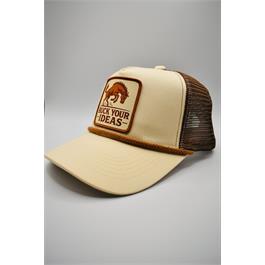 Buck Your Ideas Bucking Patch Trucker Cap - Brown / Cream thumbnail