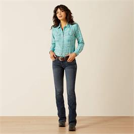 Ariat Womens Montana Western Shirt - Montana Blanket Jacquard - SML thumbnail