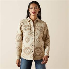 Ariat Womens Clovis Insulated Shirt Jacket - Puebla Print - SML thumbnail
