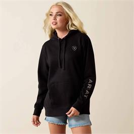 Ariat Womens Ariat Logo 2.0 Hoodie - Black - LG thumbnail
