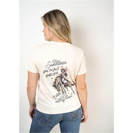 Binks & Bo Ladies Outta Hand Organic Cotton Ladies T-Shirt - Natural  - SML thumbnail