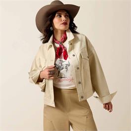 Ariat Womens Solar Cotton Twill Jacket - Summer Sand - MED thumbnail