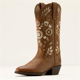 Ariat Womens Heritage Meadow R Toe Western Boots - Toasty Tan thumbnail