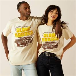 Ariat Sendero Slow Horses T-Shirt - Sandshell - LG thumbnail