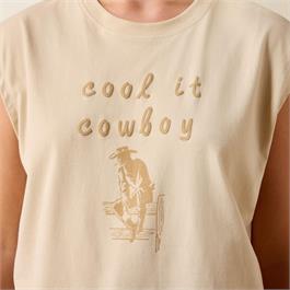 Ariat Womens Cool It T-Shirts - Oyster Grey Thumbnail Image 3