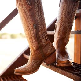 Ariat Womens Casanova X Toe Western Boots - Shades Of Grain Thumbnail Image 1