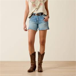 Ariat Womens Perfect Rise Jazmine 5'' Denim Shorts - Eureka - W-32 thumbnail