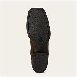 Ariat Womens Round Up Wide Square Western Boots - Powder Brown  Thumbnail Image 2