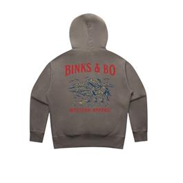 Binks & Bo Western Apparel Ladies Hoodie - Faded Grey - XL thumbnail