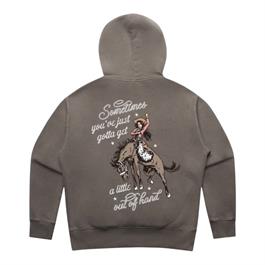 Binks & Bo Ladies Outta Hand Hoodie - Faded Grey - SML thumbnail