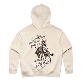 Binks & Bo Ladies Outta Hand Hoodie - Ecru - LG thumbnail