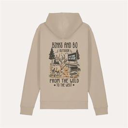 Binks & Bo Where The Wild Meets The West- BBQ Organic Cotton Hoodies - Desert Du thumbnail