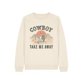 Binks & Bo Cowboy Take Me Away Sweater - Ecru - XL thumbnail