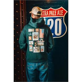 Binks & Bo Unisex Rodeo Heritage Hoodies - Pine Green Thumbnail Image 1