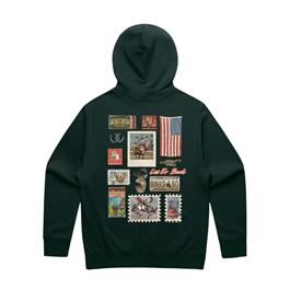 Binks & Bo Unisex Rodeo Heritage Hoodie - Pine Green - XXL thumbnail