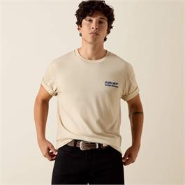 Ariat Proven Stamp Classic Fit T-Shirts - Natural Thumbnail Image 1