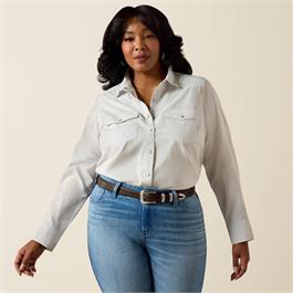 Ariat Womens Stella Western Snap Shirts - Rope Stripe Thumbnail Image 2
