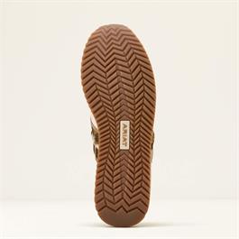 Ariat Womens Ranch Runner Trainers - Bright Cream / Gilded Leopard Hair On Thumbnail Image 3