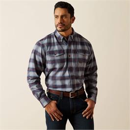 Ariat Rebar Flannel DuraStretch Work Shirt - Monument - XL thumbnail