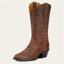 Ariat Womens Heritage R Toe Western Boot - Distressed Brown - (Size 7) thumbnail